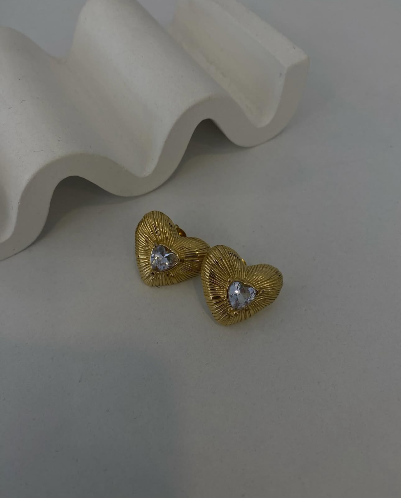 Pinterest Çelik Minimal Gold Küpe