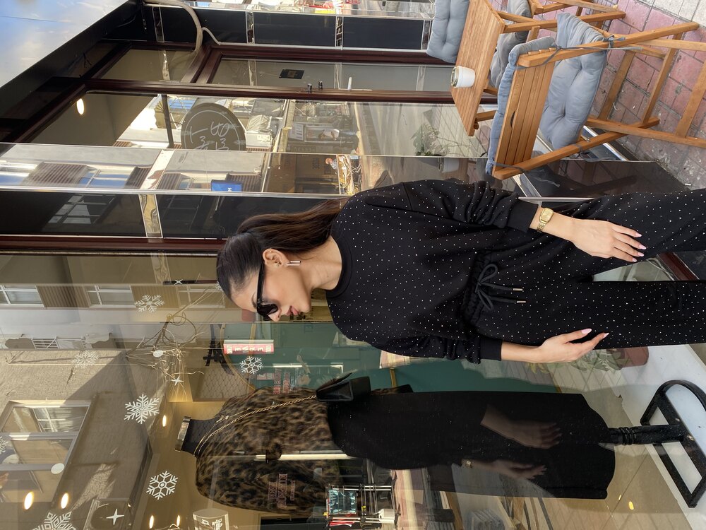 Luxe Taş İşlemeli Sweatshirt