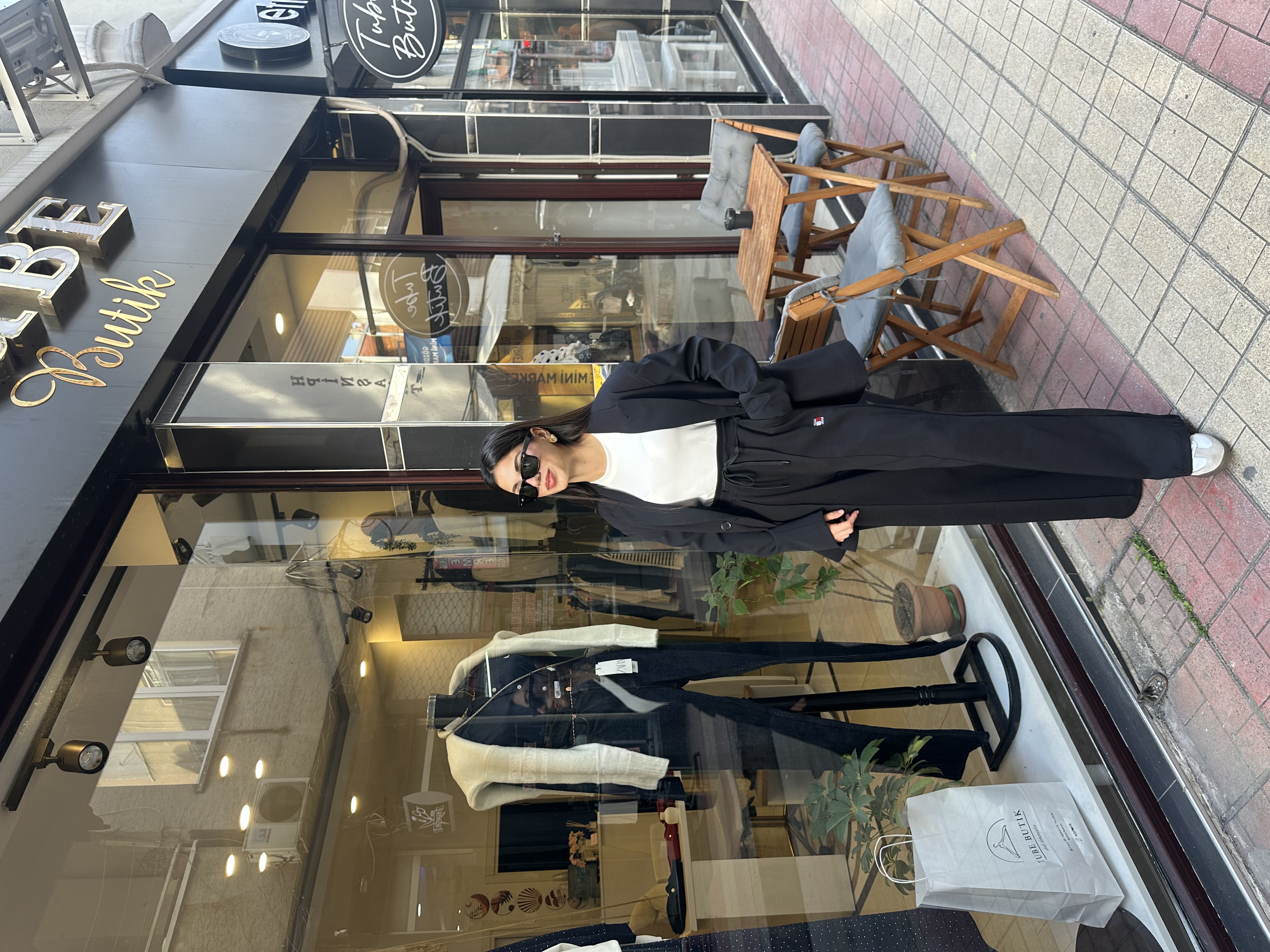 Marka Logo Nakışlı Palazzo Model Eşofman Altı