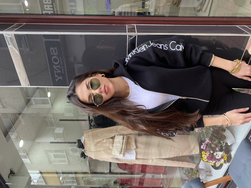 Logo Nakışlı Marka Model Fermuarlı Hırka