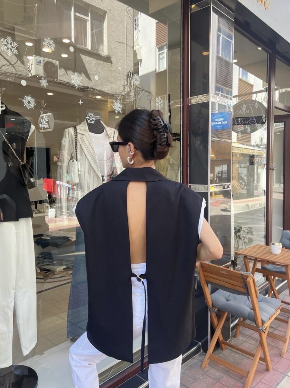 Double Sırt Toka Detaylı Yelek
