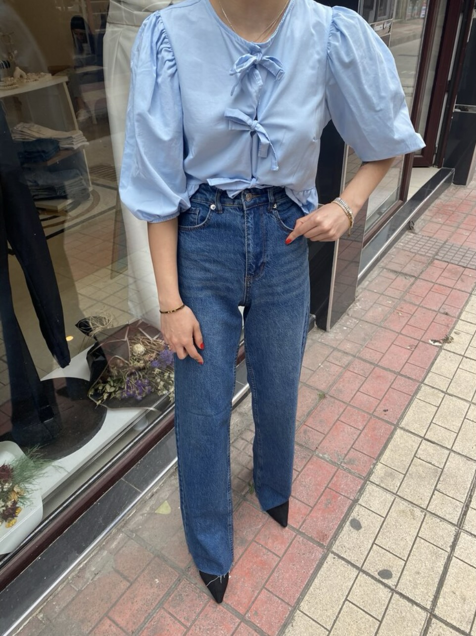 Premium Koyu Mavi Straight Fit Jean