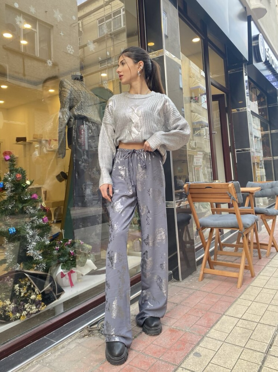 Marka Model Varaklı Pantolon (ÖN SİPARİŞ)