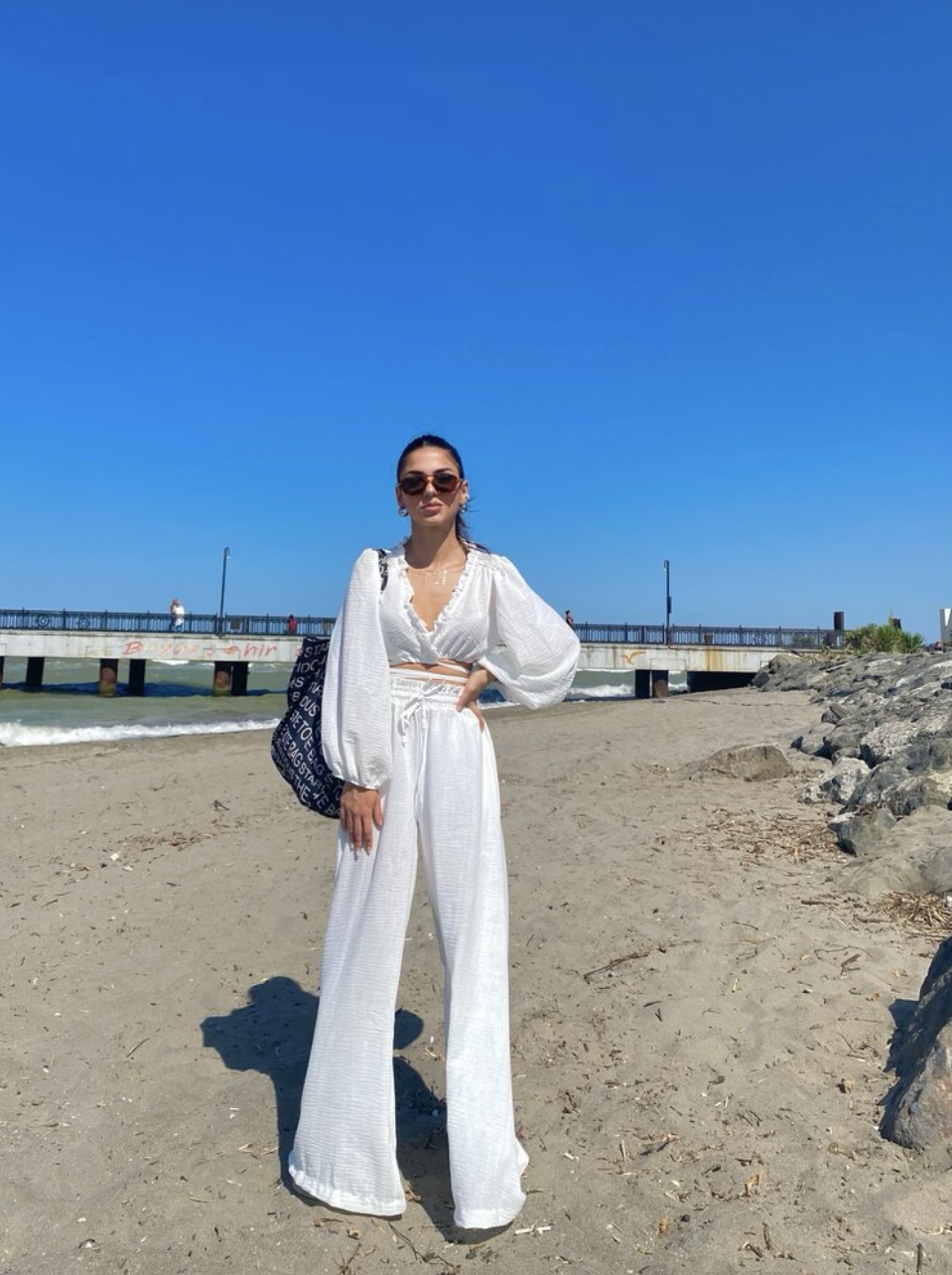 Princess Tasarım Keten Pantolon