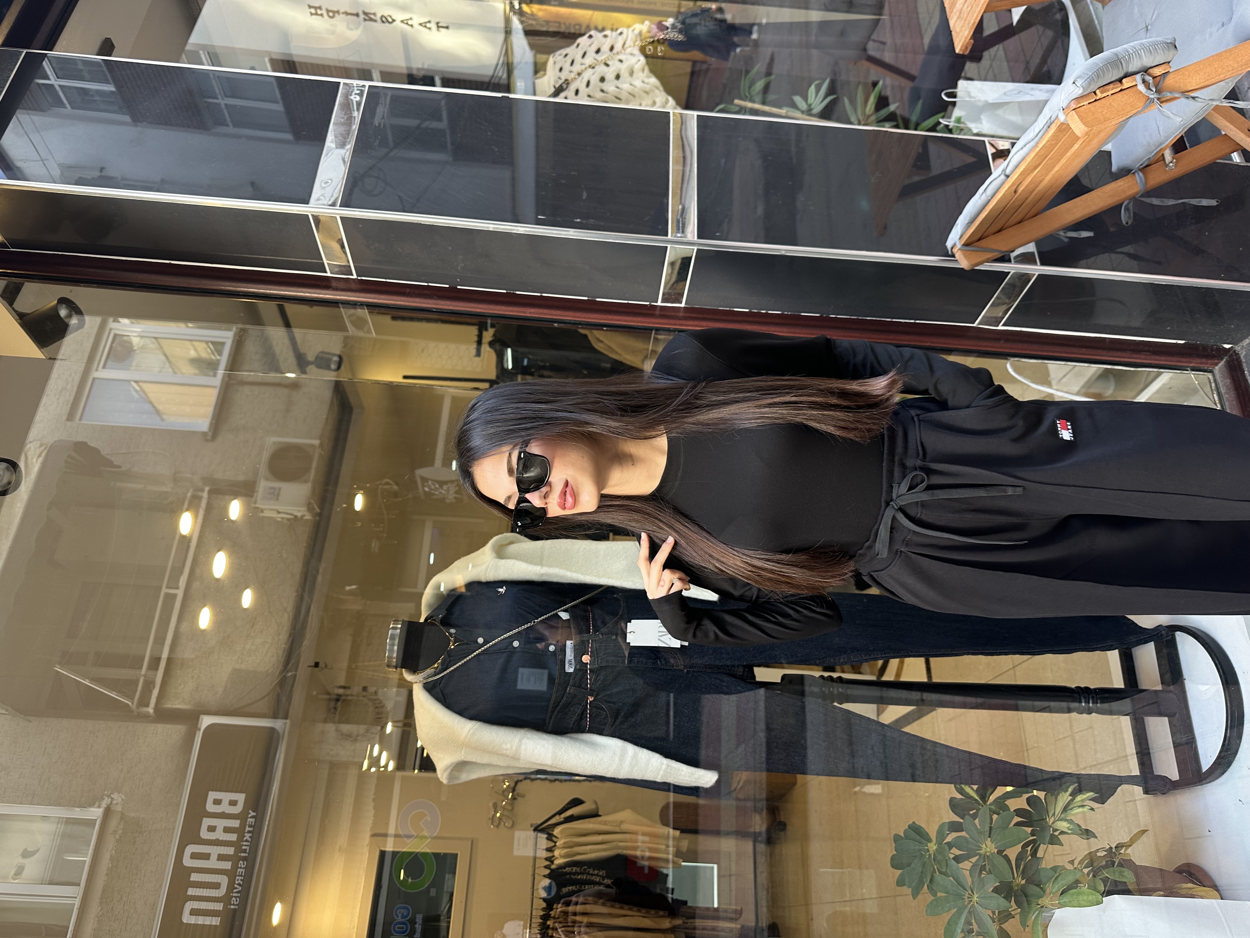 Bisiklet Yaka %100 Pamuklu Siyah Bodysuit